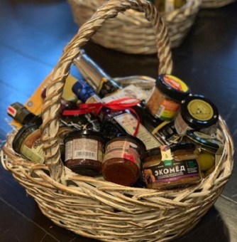 basket of products for the new year greece, italy, spain